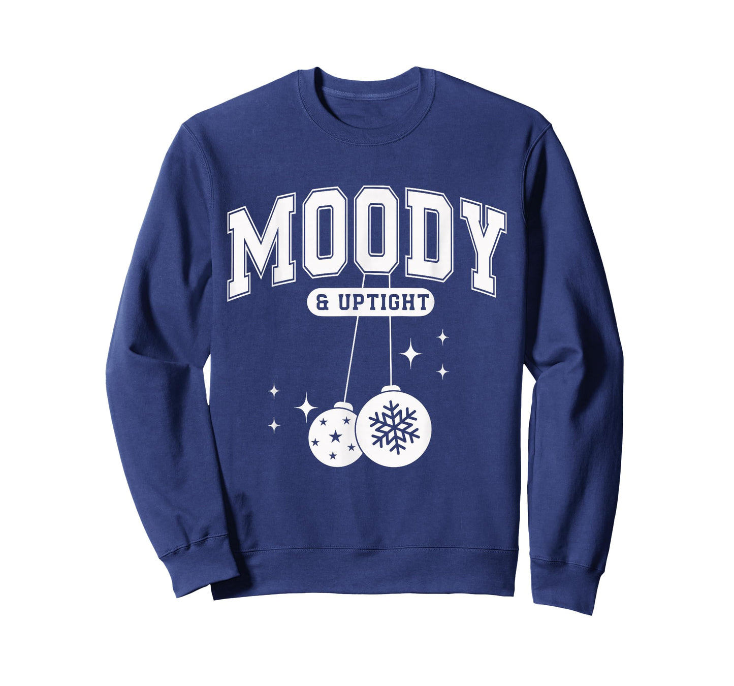 Moody and Uptight Merry and Bright Christmas Couple Pajama T-Shirt