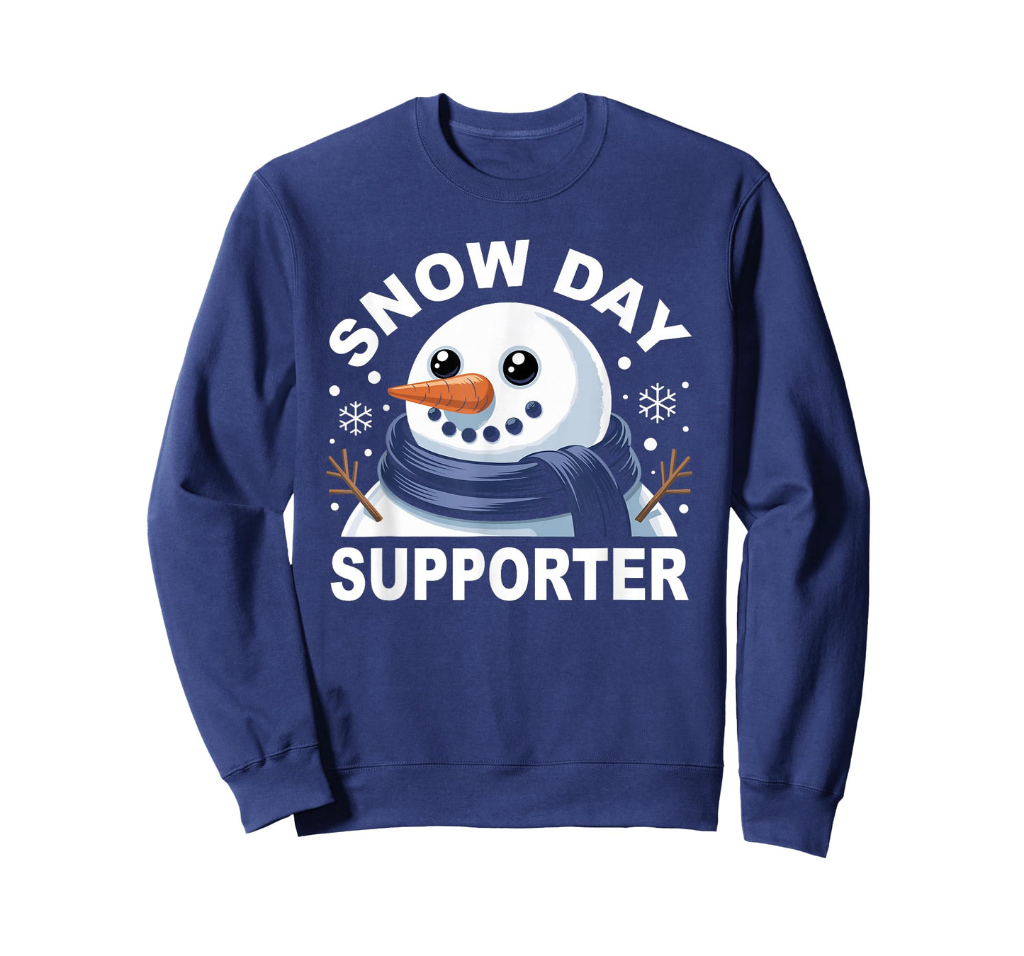 Snow Day Supporter Fun Snowman Design for Winter Lovers T-Shirt
