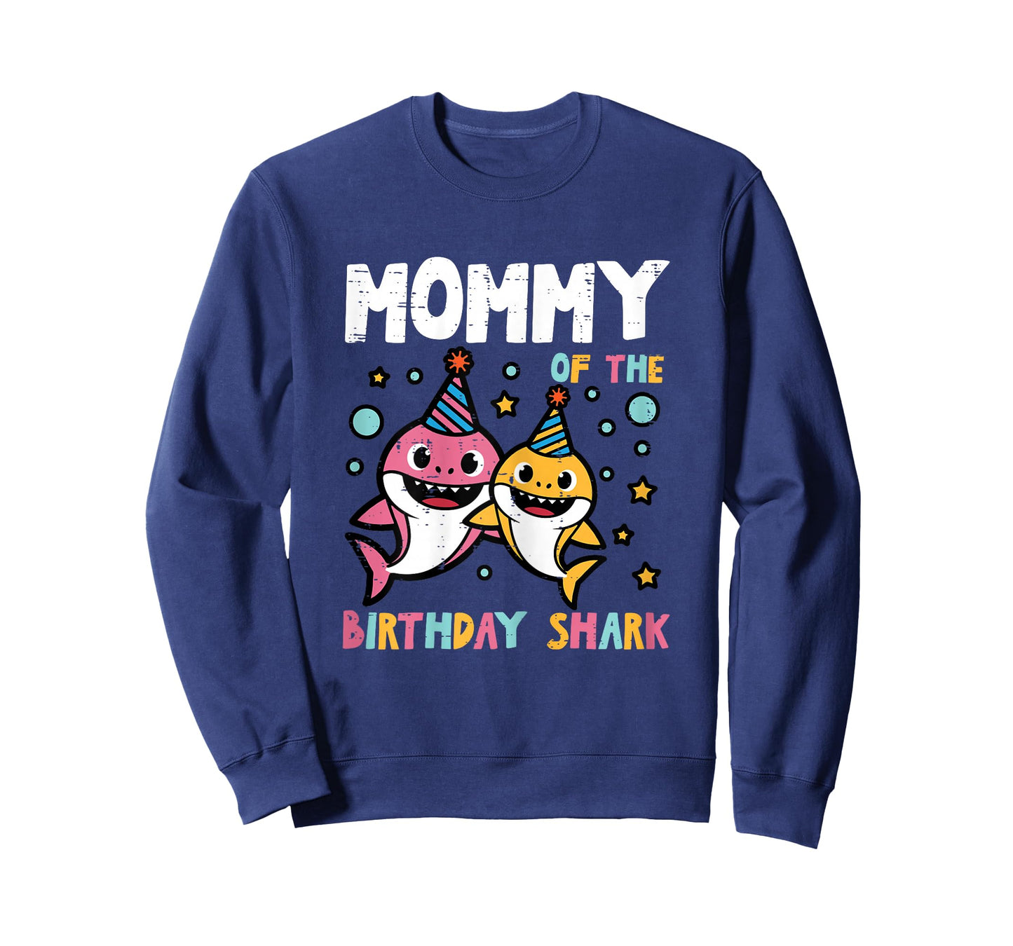 Mommy of Birthday Shark Bday Party Family Matching Mom Women T-Shirt