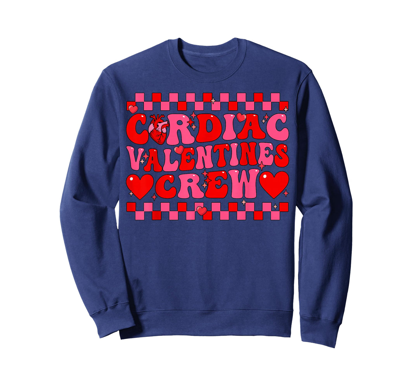 Cardiac Valentines Crew EKG Heart Nurse Squad T-Shirt