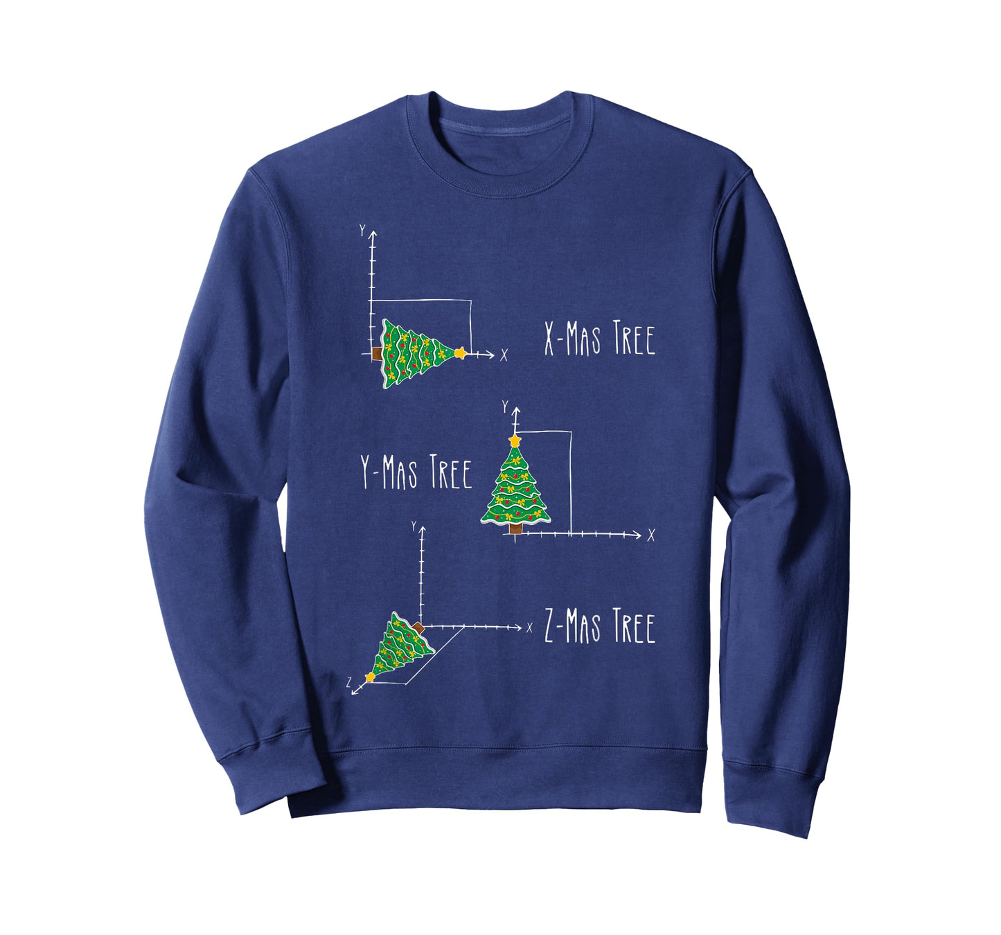 Xmas Ymas Zmas Tree Math Nerd Christmas T-Shirt