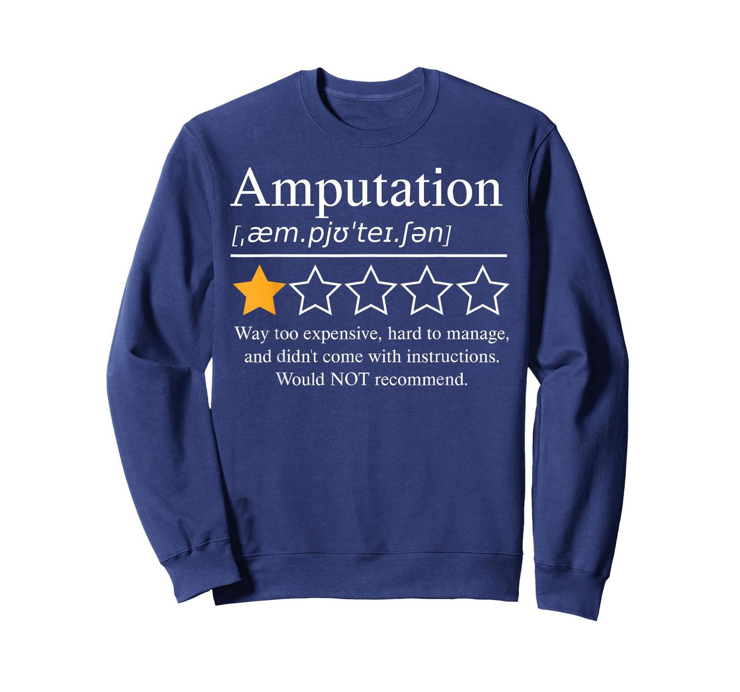 Amputation Amputee Funny Prosthetic Leg Arm Recovery 2026 T-Shirt