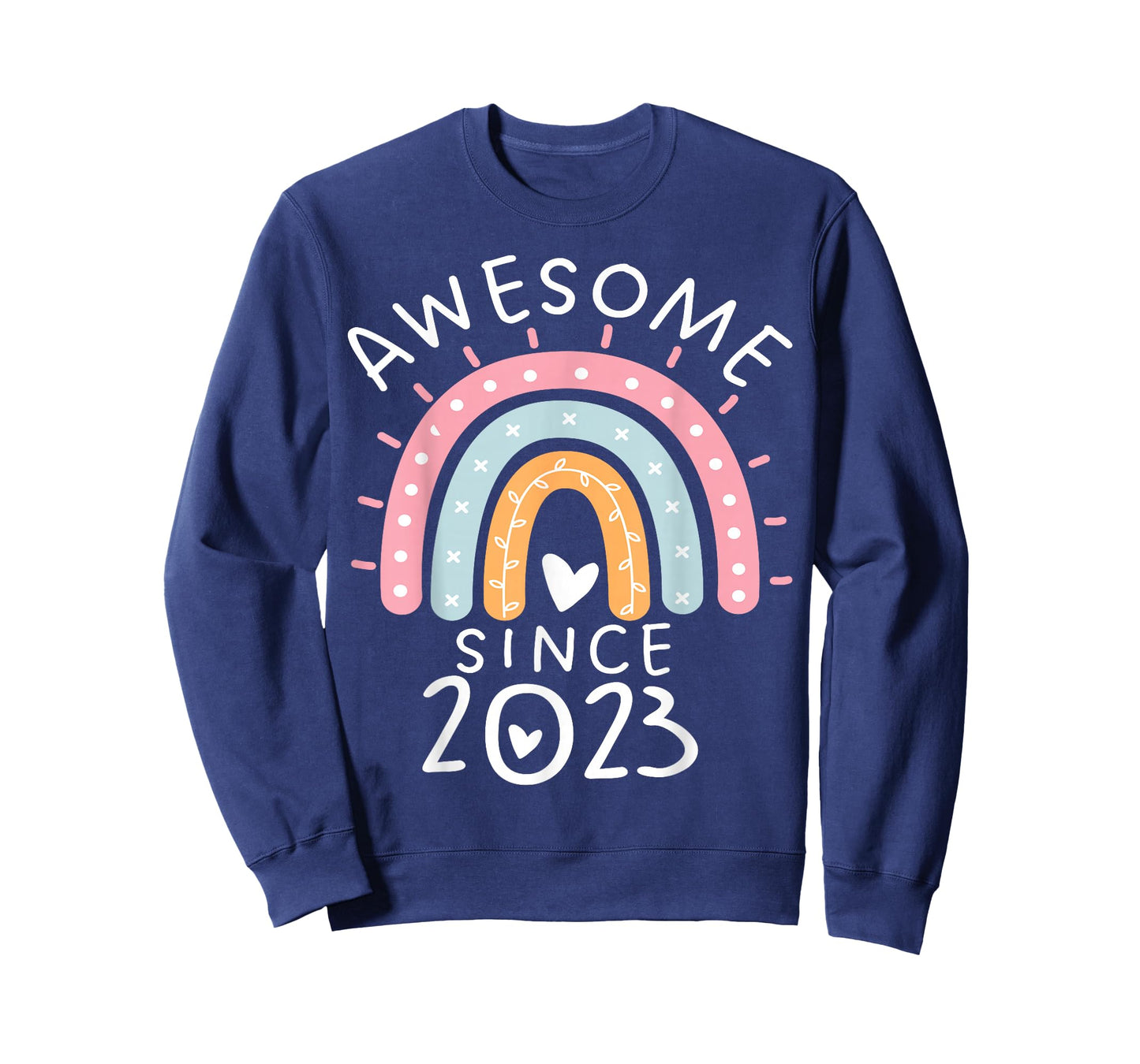 Awesome Since 2023 3rd Birthday Rainbow Girls Born in 2023 T-Shirt