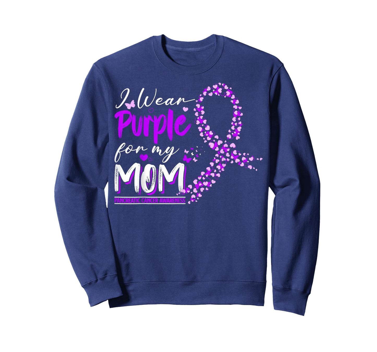 Pancreatic Cancer Awareness I Wear Purple for My Mom T-Shirt
