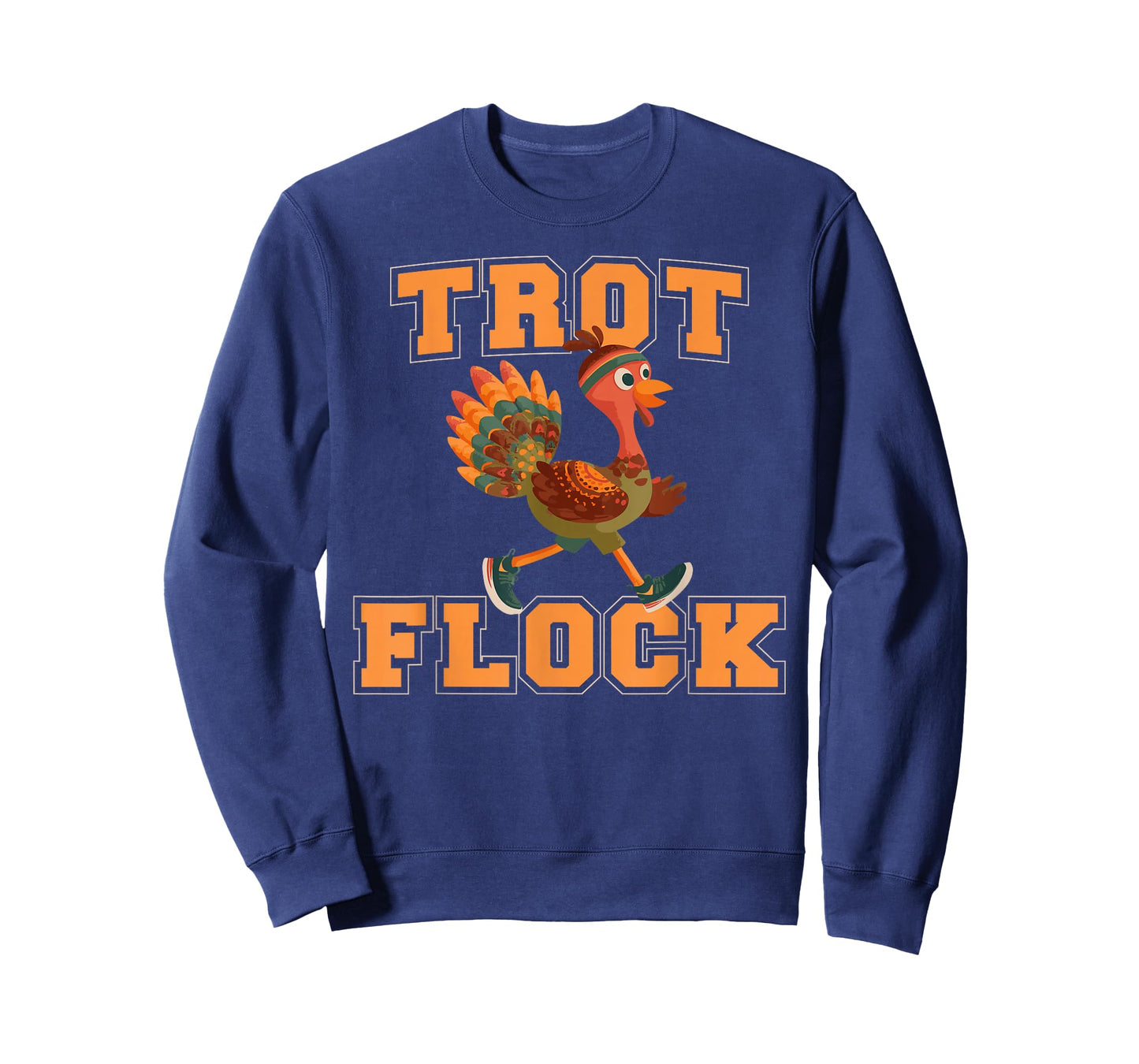 Turkey Trot Flock Thanksgiving 5k 10k Group Running Costume T-Shirt
