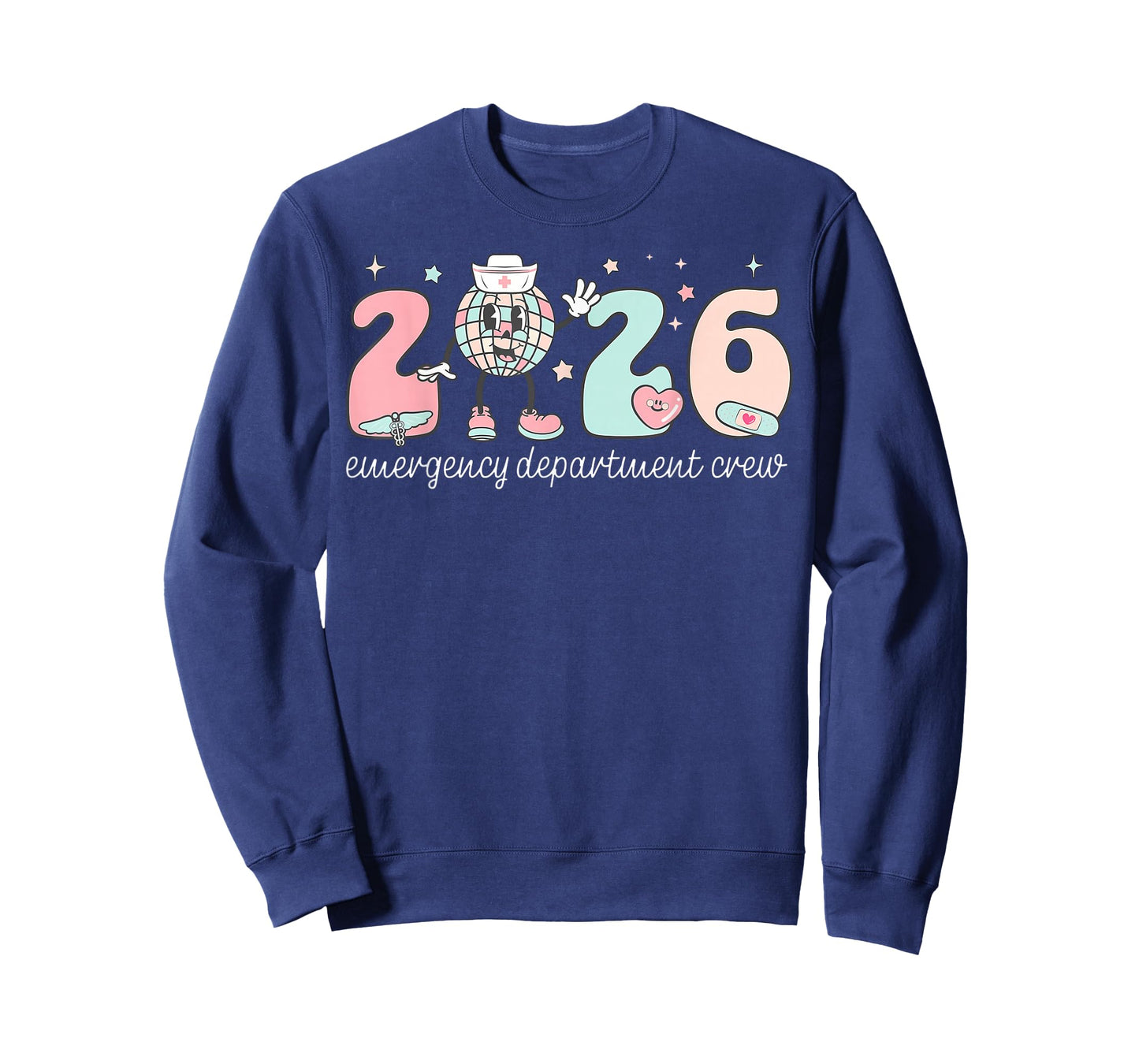 Emergency Department Disco Ball Happy New Years 2026 Nurse T-Shirt