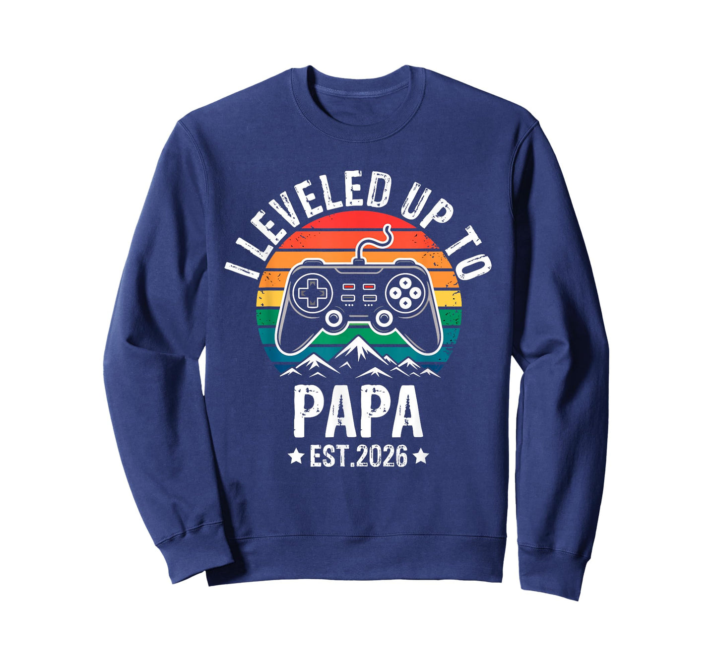 I Leveled Up to Papa 2026 Promoted to Papa Soon to Be T-Shirt