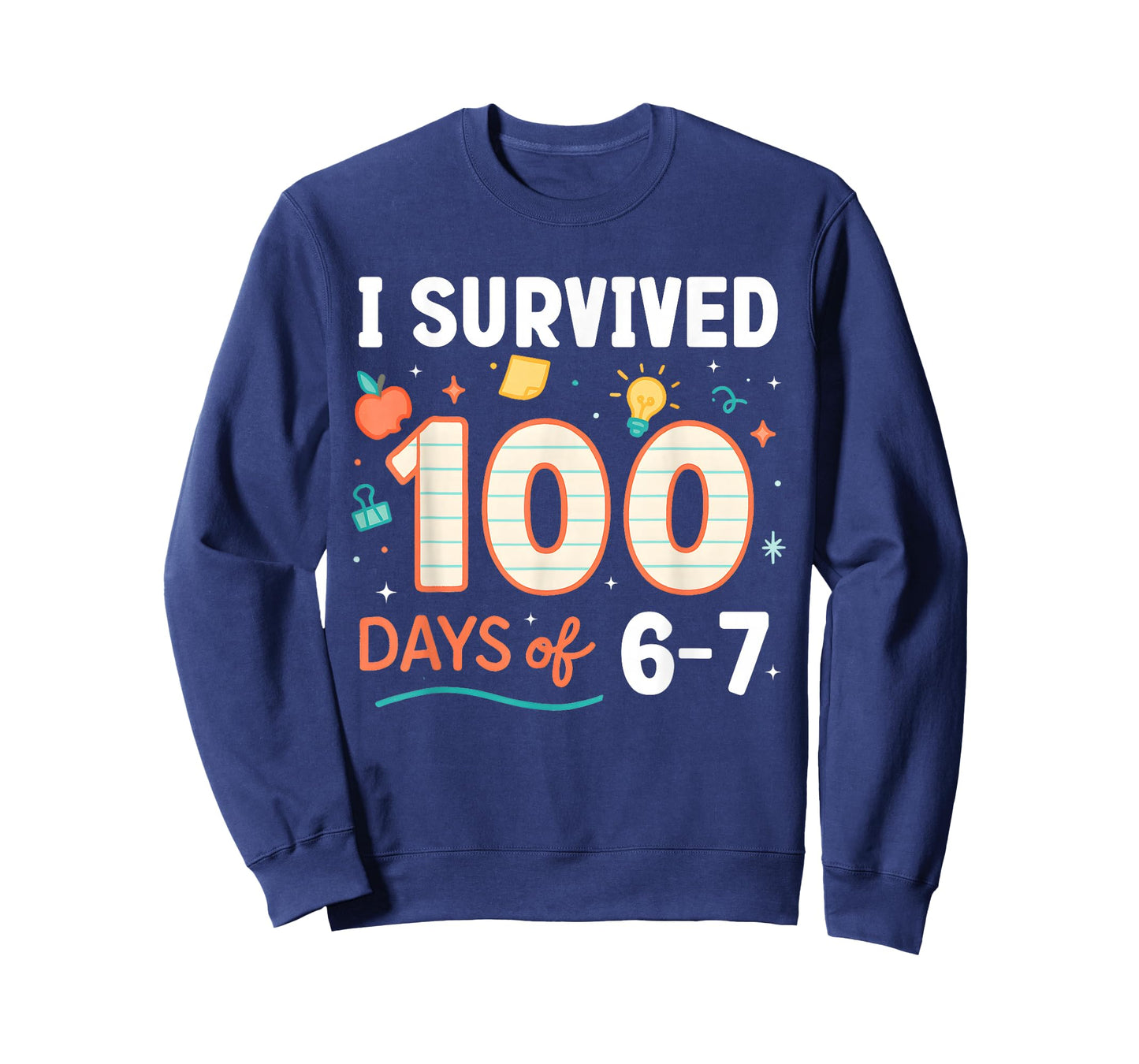 Funny 67 100th Day of School Teacher 100 Days 6 7 Meme 6-7 T-Shirt