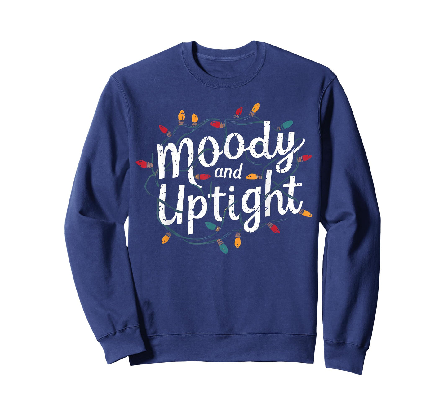 Merry and Bright Moody and Uptight Christmas Couple Matching T-Shirt