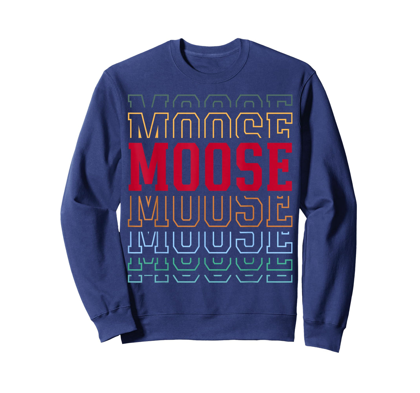 Moose Layered Text Costume Animal Lover T-Shirt