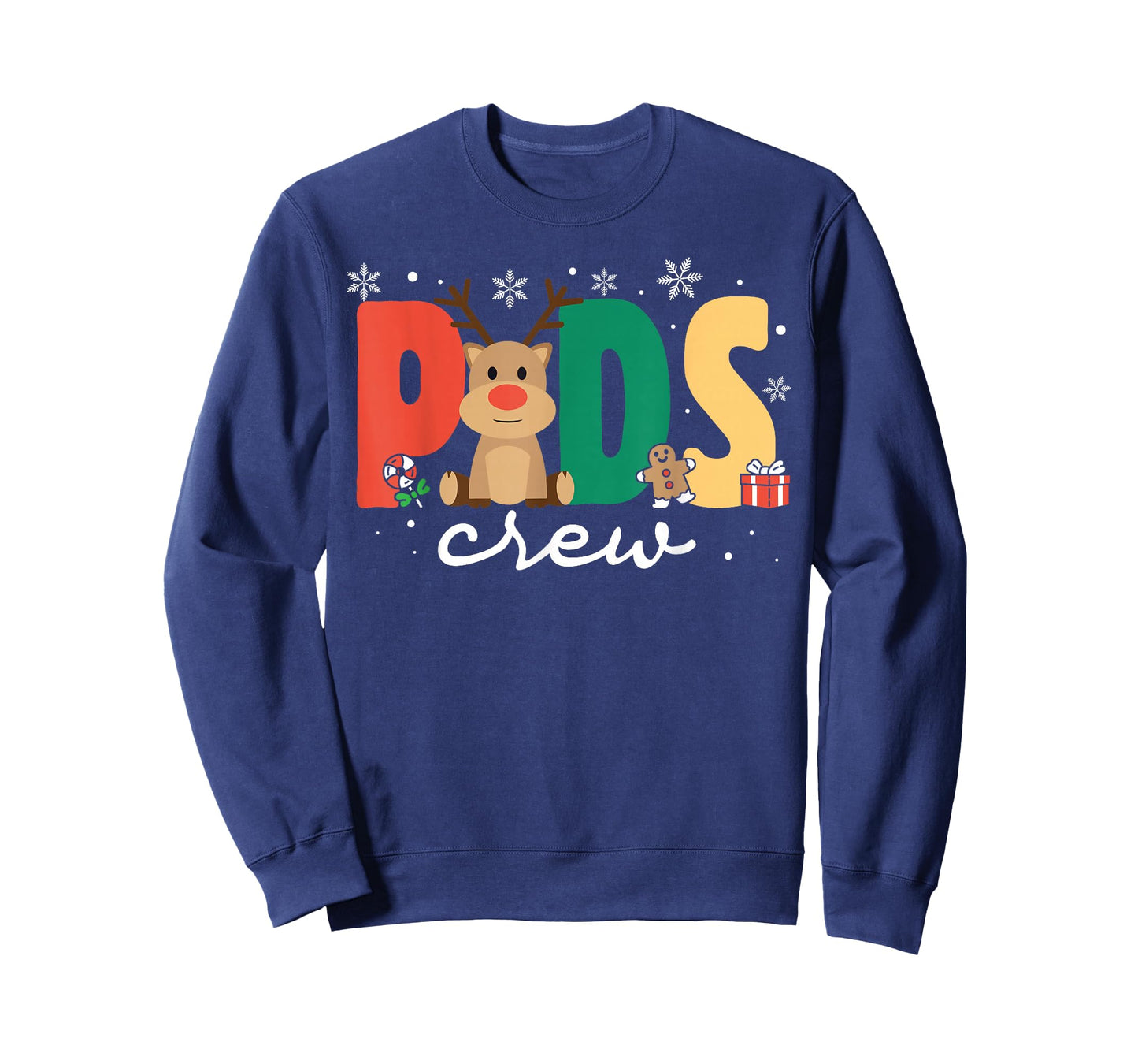 Retro Peds Crew Christmas Pediatric Nurse Nursing Group T-Shirt