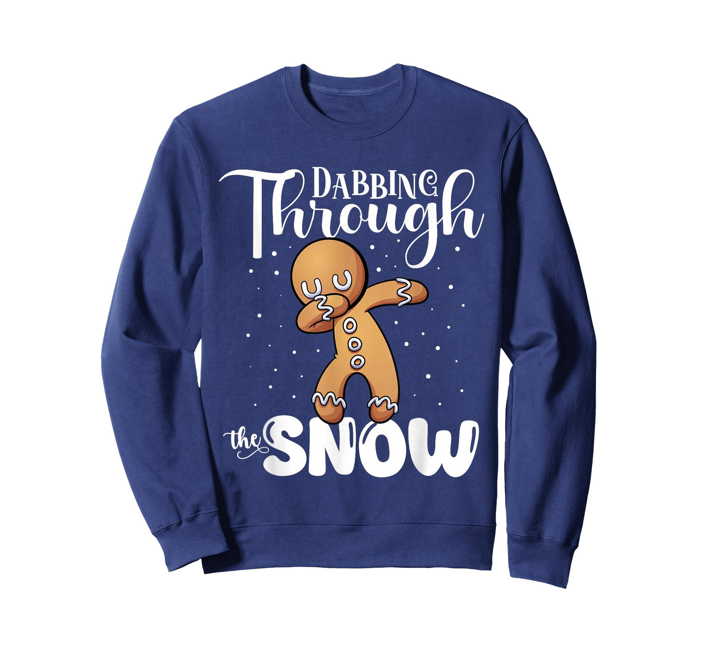 Gingerbread Dabbing Through The Snow Cute Christmas T-Shirt