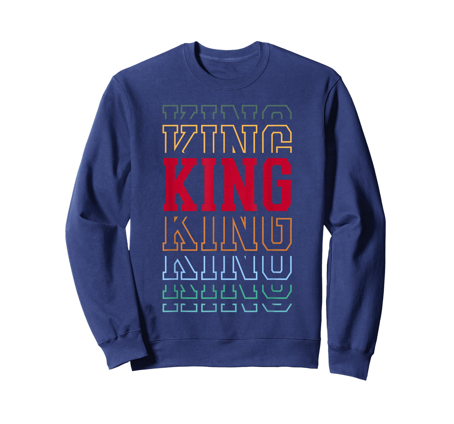 King Layered Text Costume Royalty Party T-Shirt