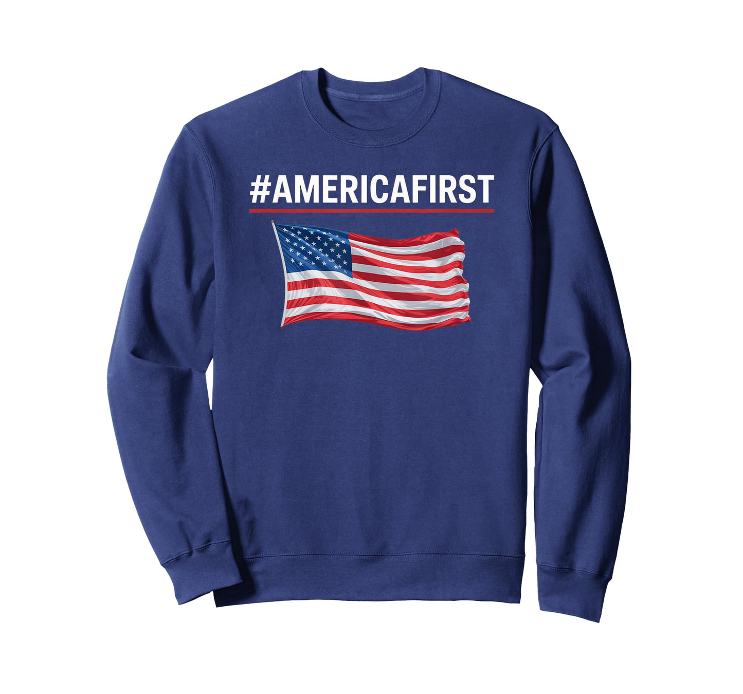 America First USA Flag Men Women Memorial Day Veterans Men T-Shirt