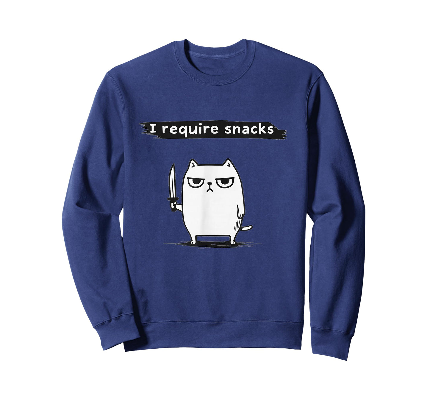 I Require Snacks Angry Cat Funny Meme T-Shirt