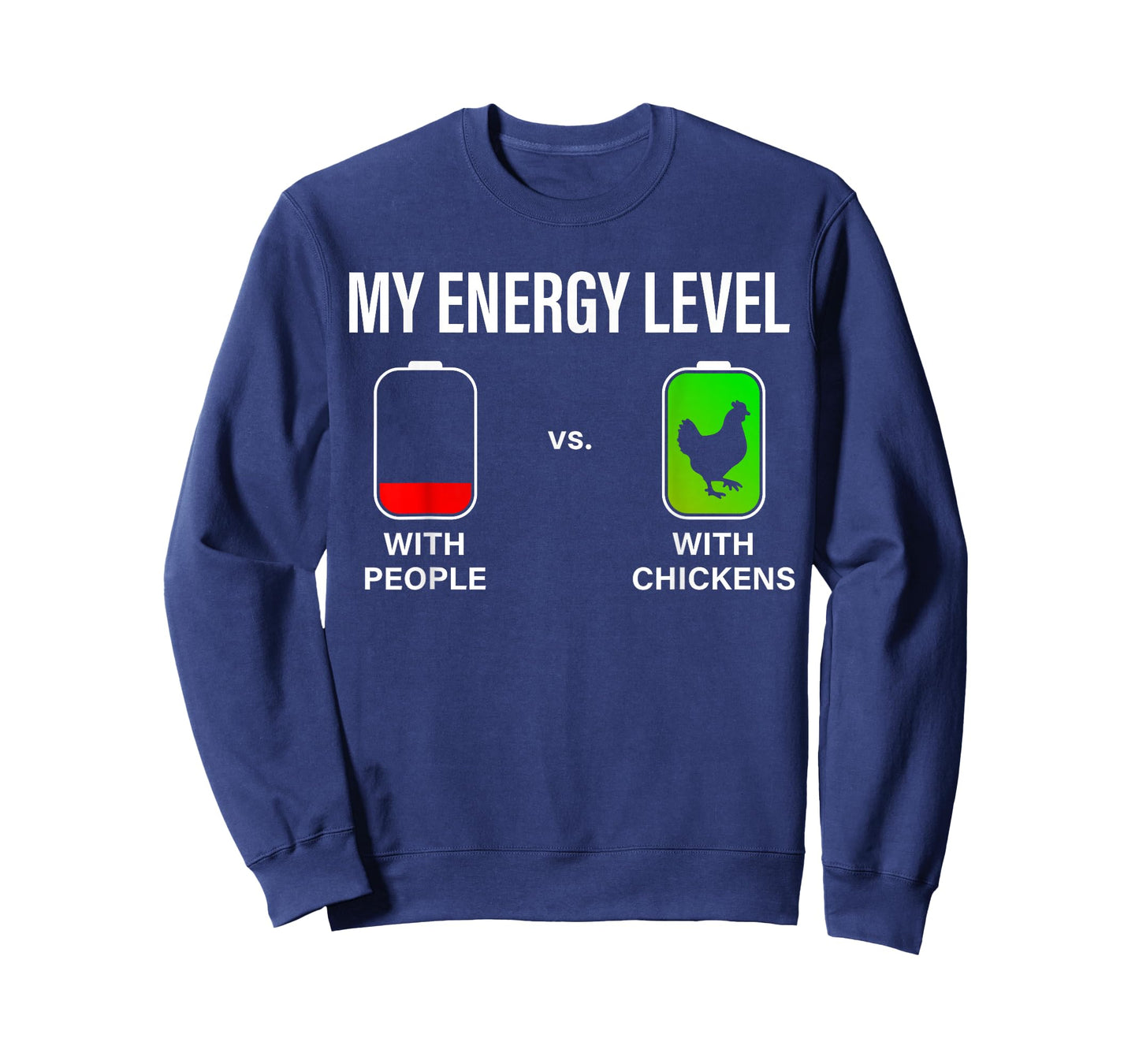 My Energy Level Funny Chicken Lover Backyard Chicken Farming T-Shirt