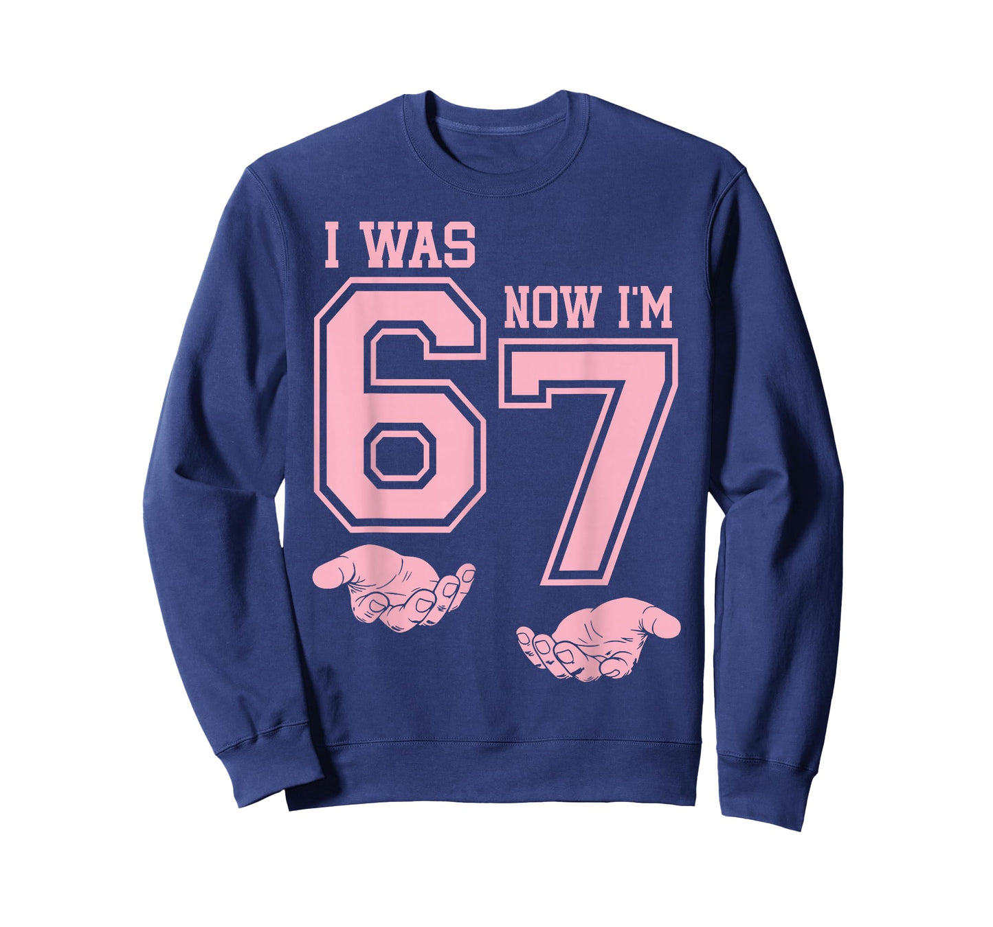 Six Seven Meme 7 Year Old Birthday Shirt was 6 Now I'm 7 T-Shirt