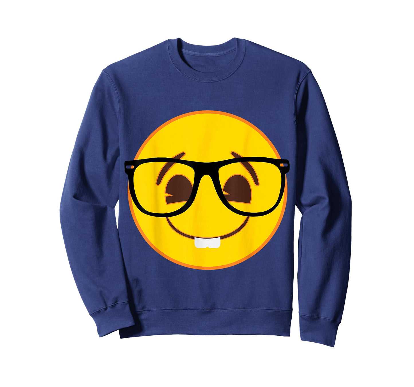 Official Emoji Nerd Glasses Yellow Smile Face T-Shirt