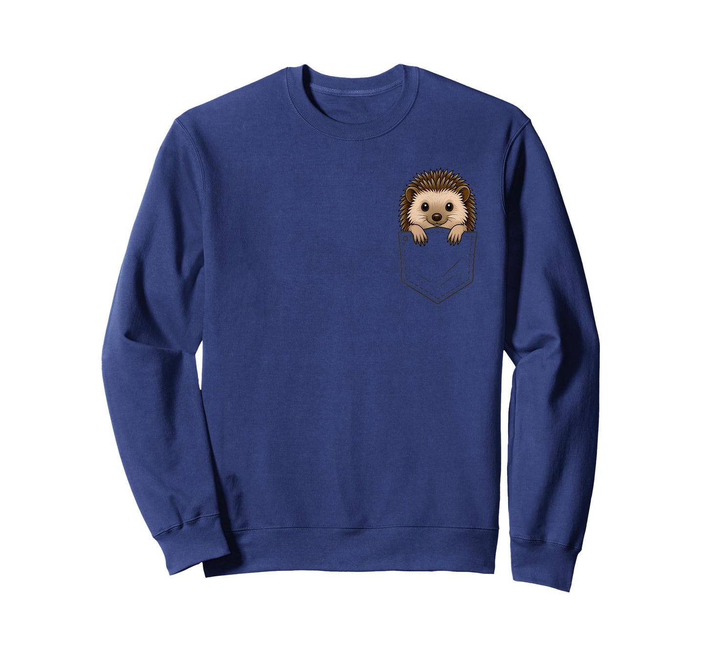 Funny Hedgehog Peeking in Pocket Animal Lover Men Women Kids T-Shirt
