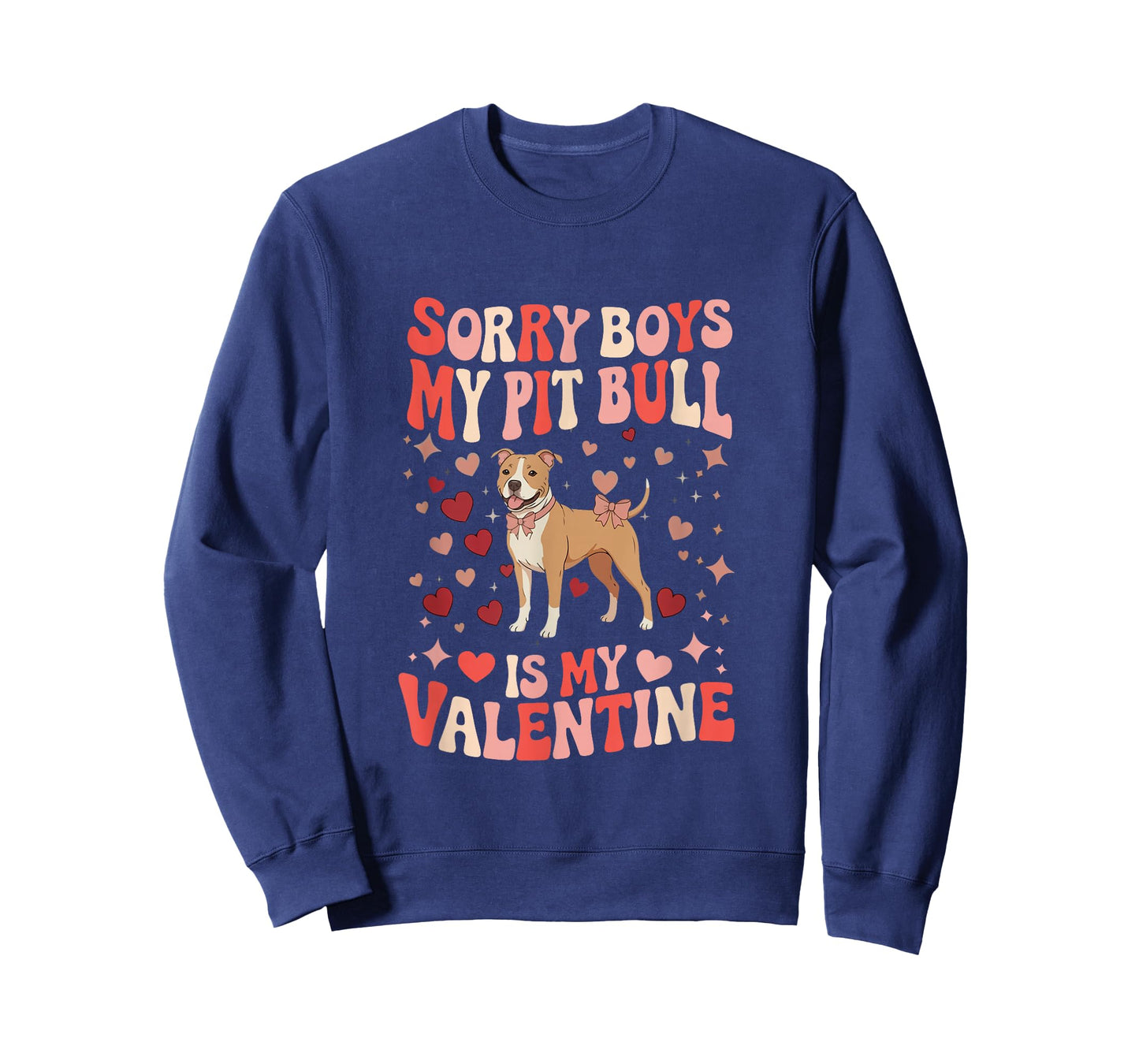 Sorry Pit Bull is My Valentine Joke Boys Funny Owner Kids T-Shirt
