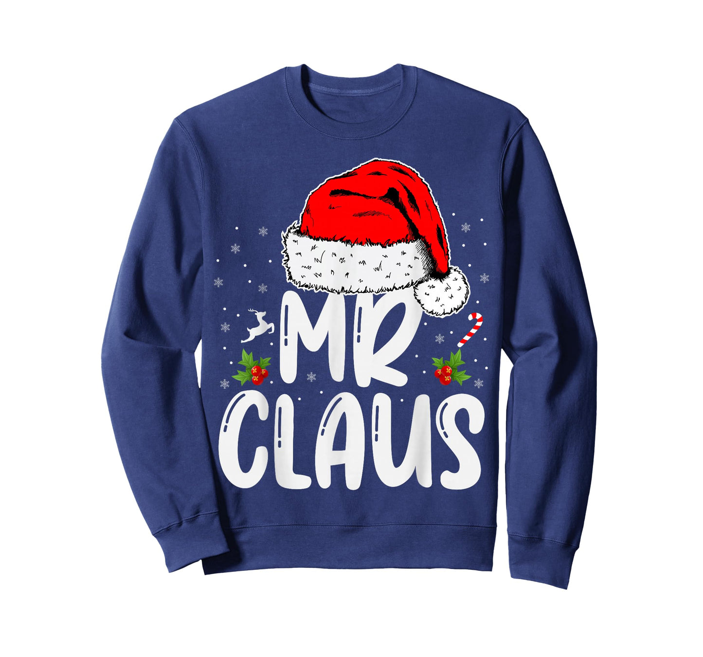 Mr and Mrs Claus Couples Matching Christmas Santa T-Shirt