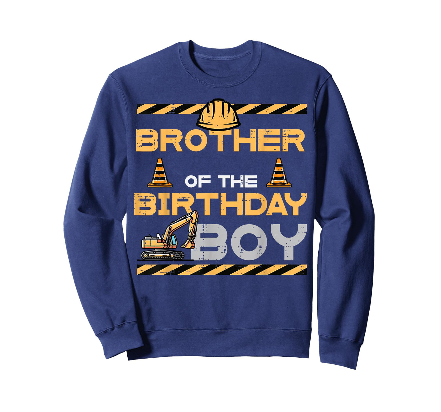 Brother of Birthday Boy Excavator Bday Party Boys Kids T-Shirt