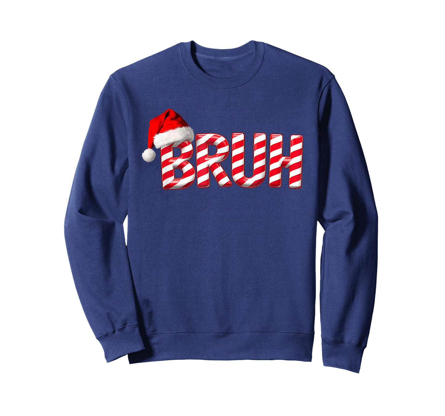 Bruh Christmas Candy Cane for Teen Boys Funny Xmas Bruh T-Shirt