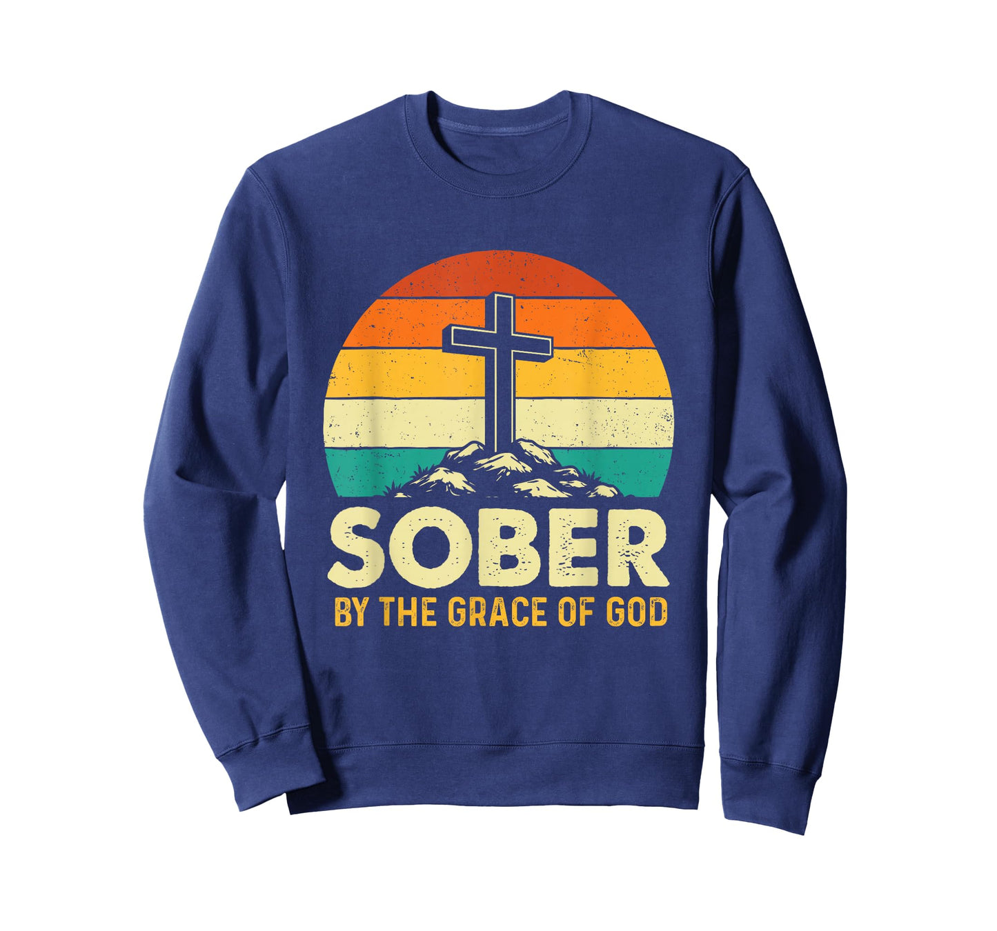 Sober by The Grace of God - Sober Sobriety Anniversary AA NA T-Shirt