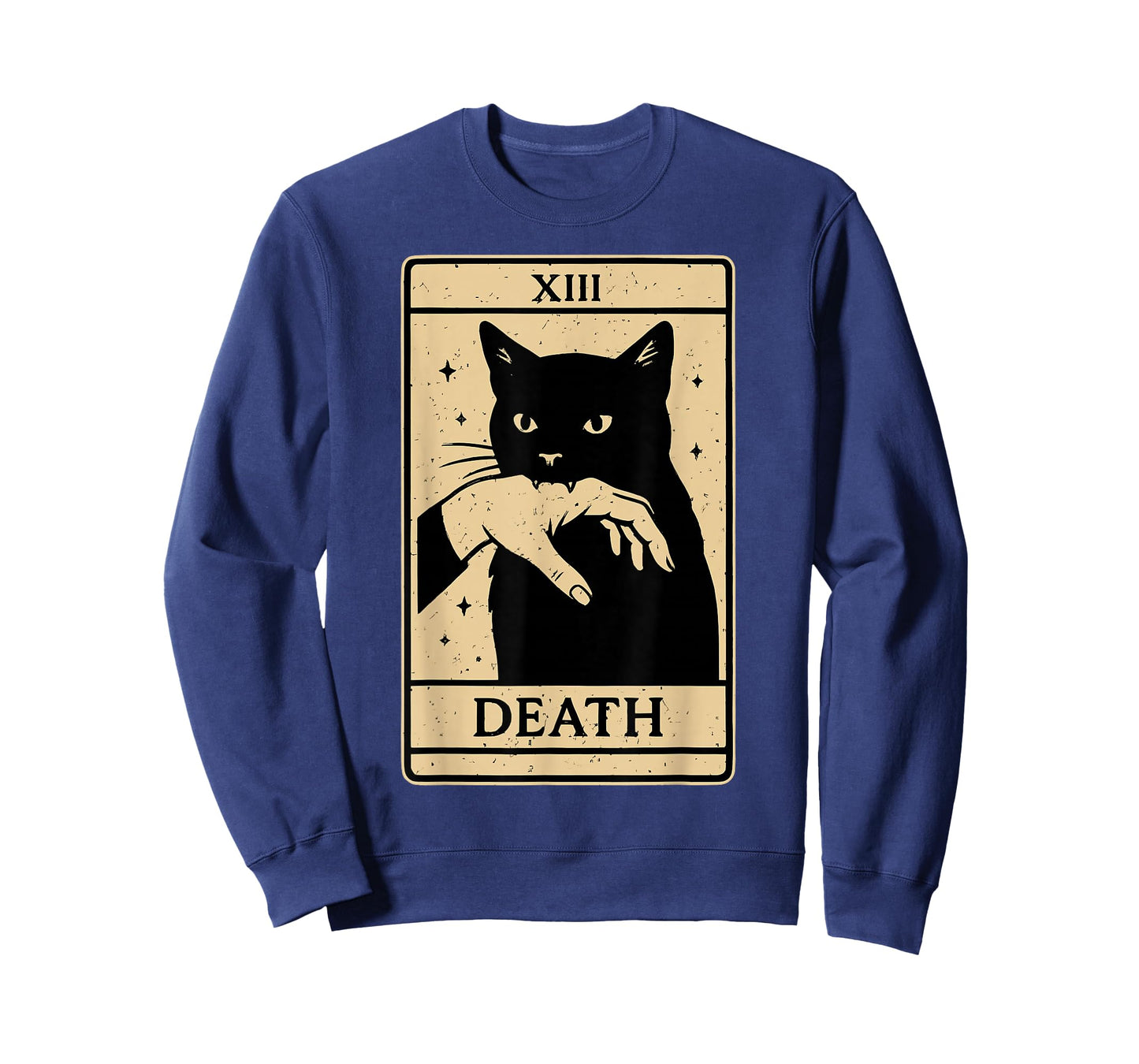 Tarot Card Black Cat Occult Witchy Black Cat Tarot Death T-Shirt