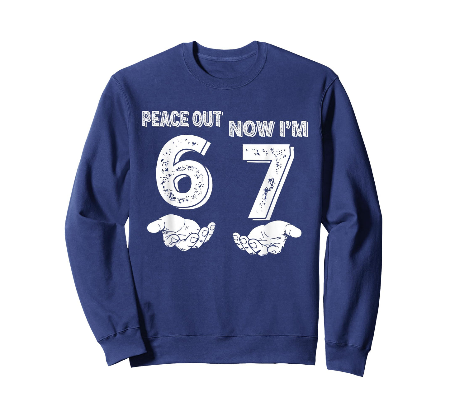 7 Years Old Birthday Peace Out 6 Now I'm 7 67 Birthday Kids T-Shirt