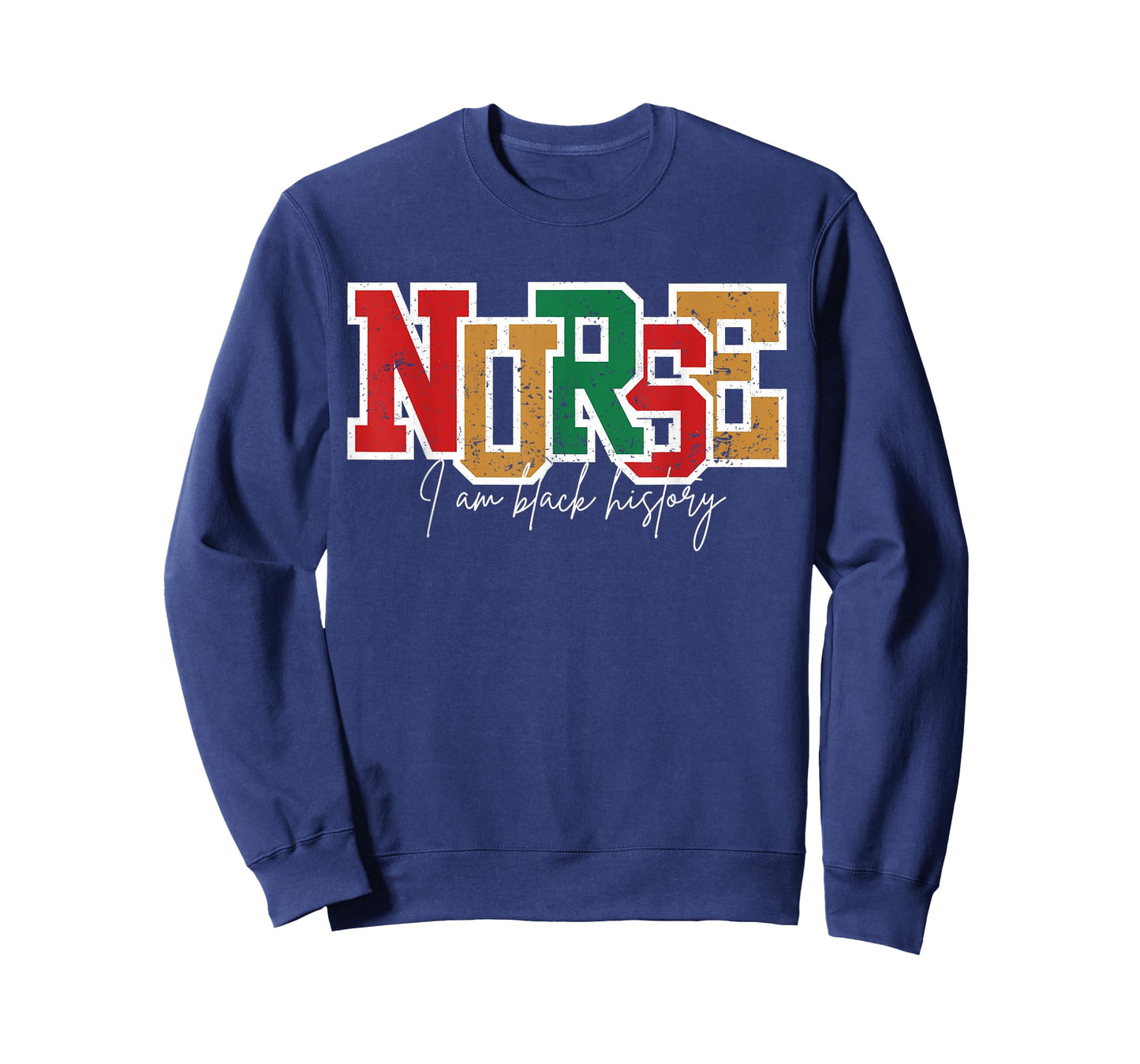 I am Black History Nurse African Proud Nursing Crew T-Shirt