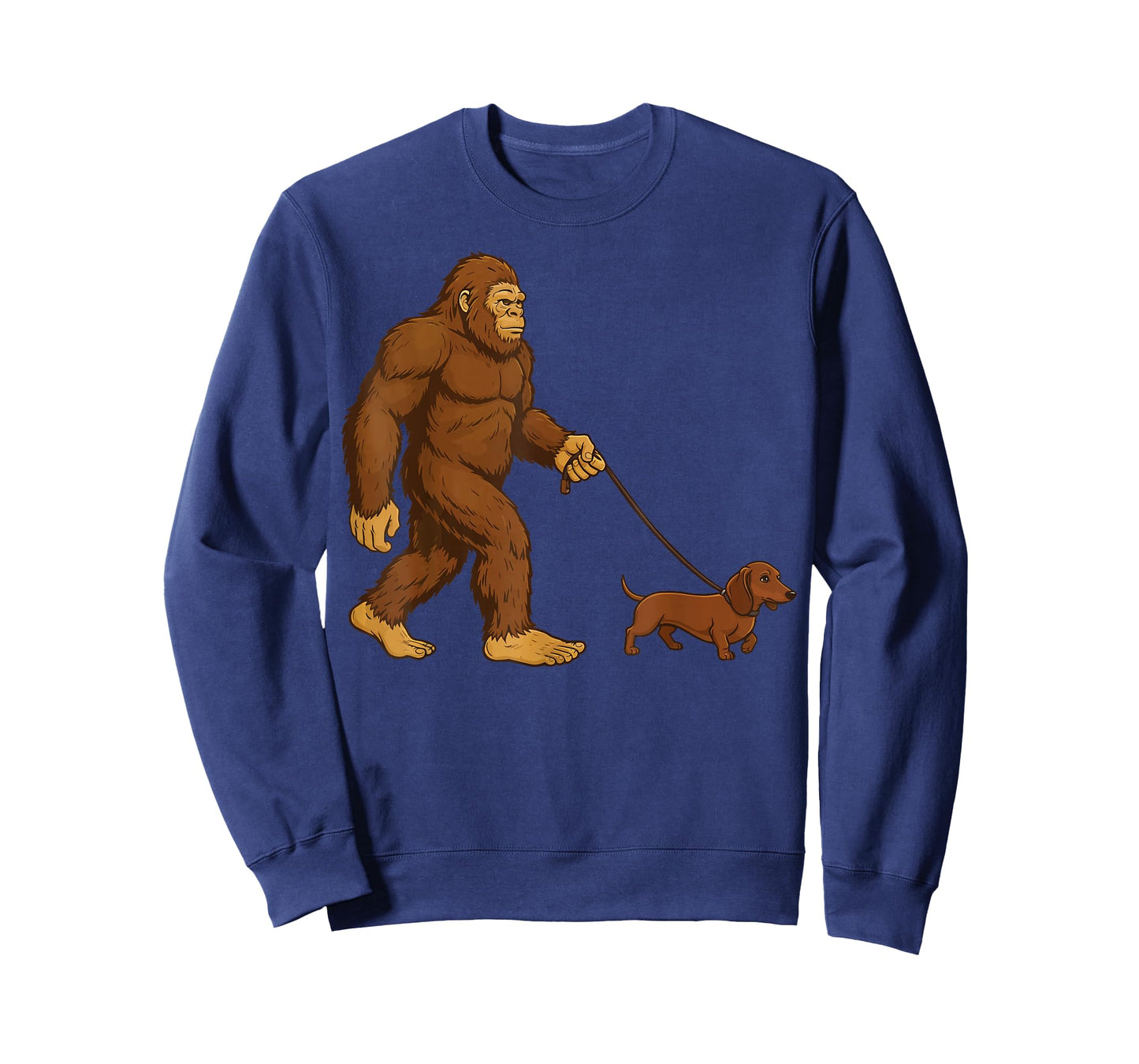 Bigfoot Dachshund Retro Weiner Dog T-Shirt