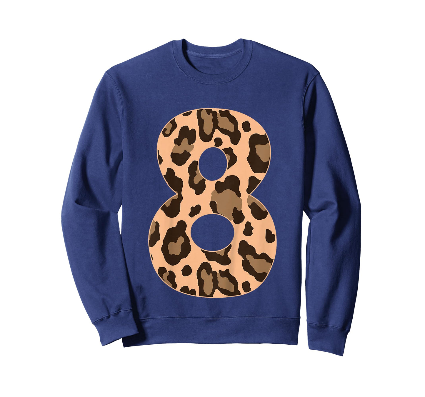 Cheetah Kids 8 Year Old Girl Cheetah Print 8th Birthday T-Shirt