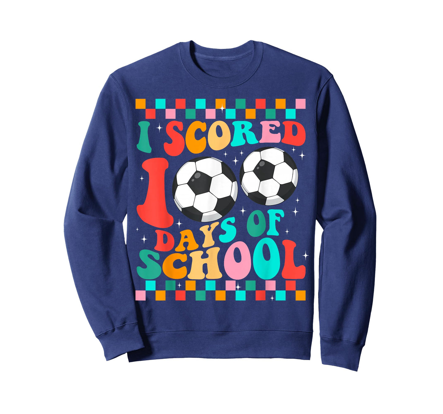 I Scored 100 Days of School Soccer Kids Student Teacher T-Shirt