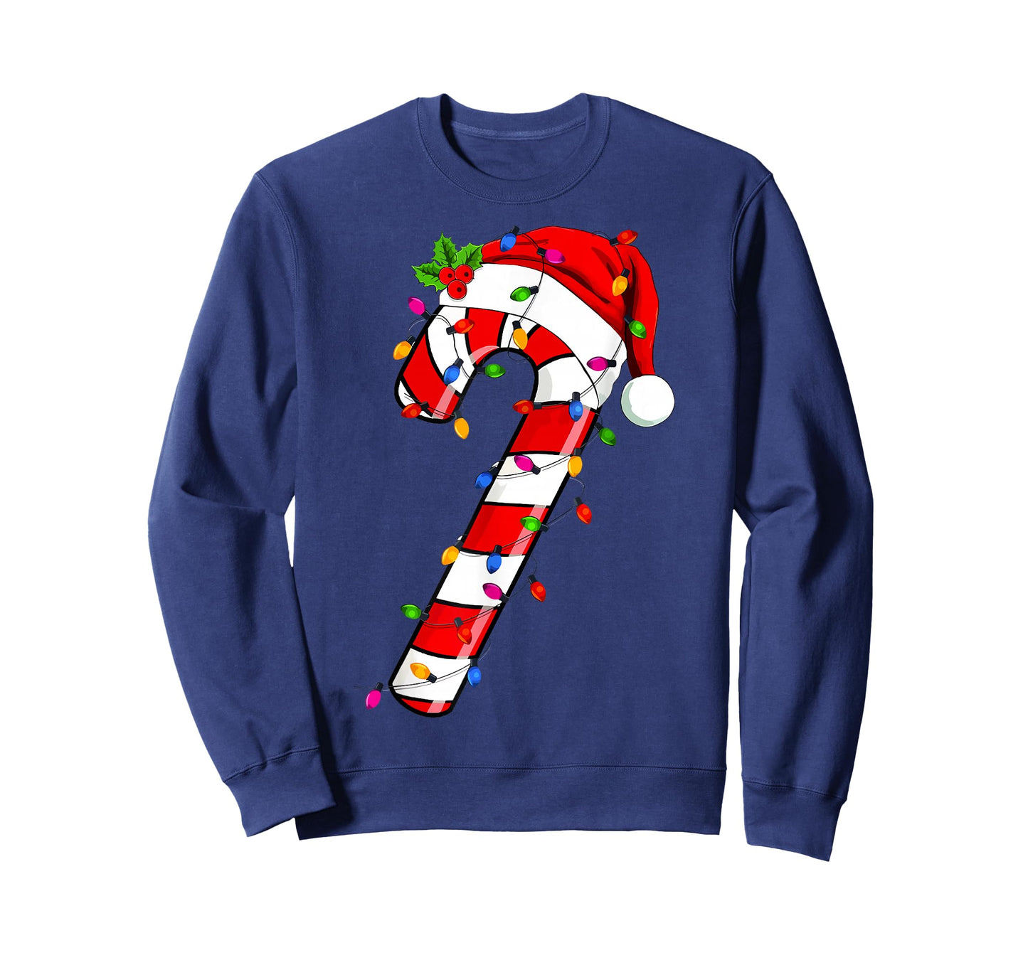Christmas Candy Cane Santa Xmas Kids Toddler Youth Women Men T-Shirt