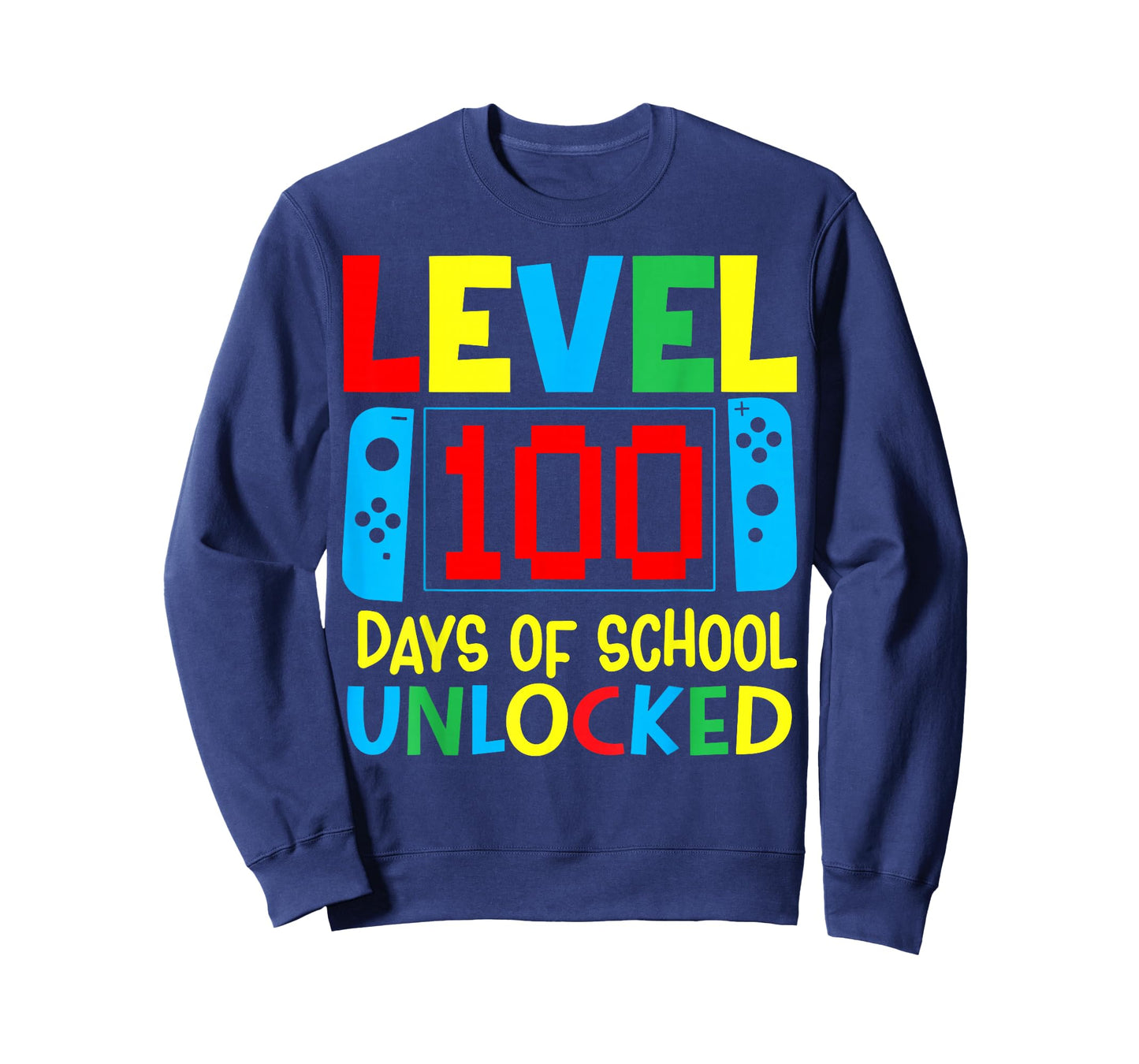 Level 100 Days of School Unlocked Funny Video Games Boy Kids T-Shirt