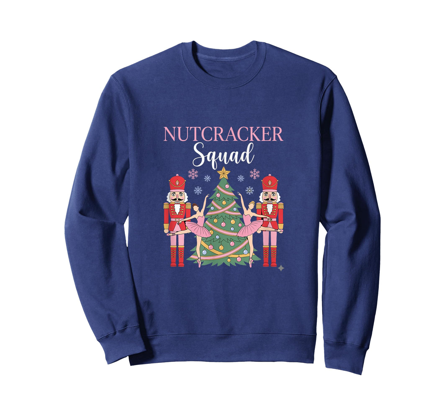Nutcracker Ballet Christmas Ballerina Pink Dance Squad T-Shirt