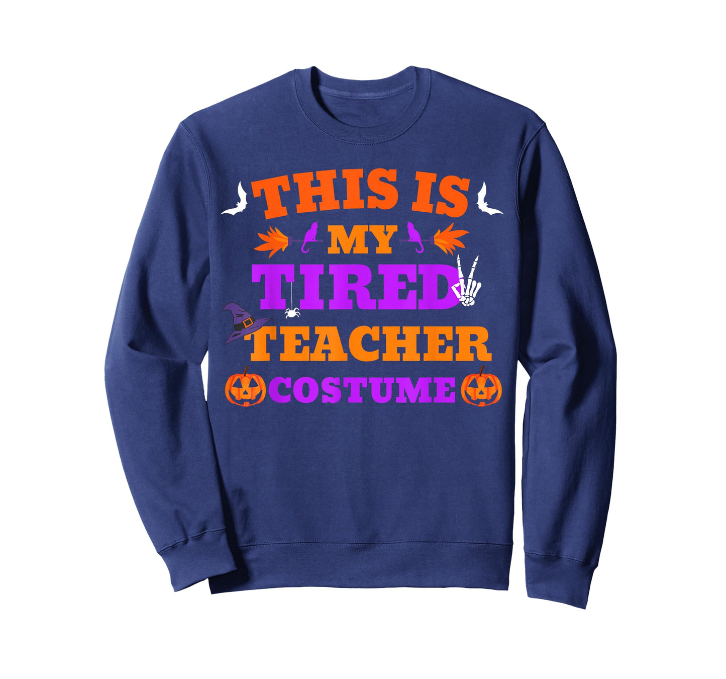 This is My Tired Teacher Costume Funny Halloween Teachers T-Shirt