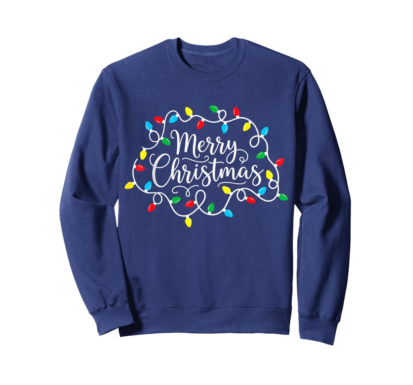 Merry Christmas Lights Xmas Family Matching Pajama Men Women T-Shirt