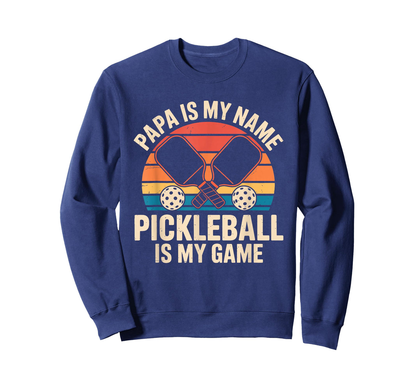 Papa is My Name Pickleball is My Game Funny Dad Grandpa T-Shirt