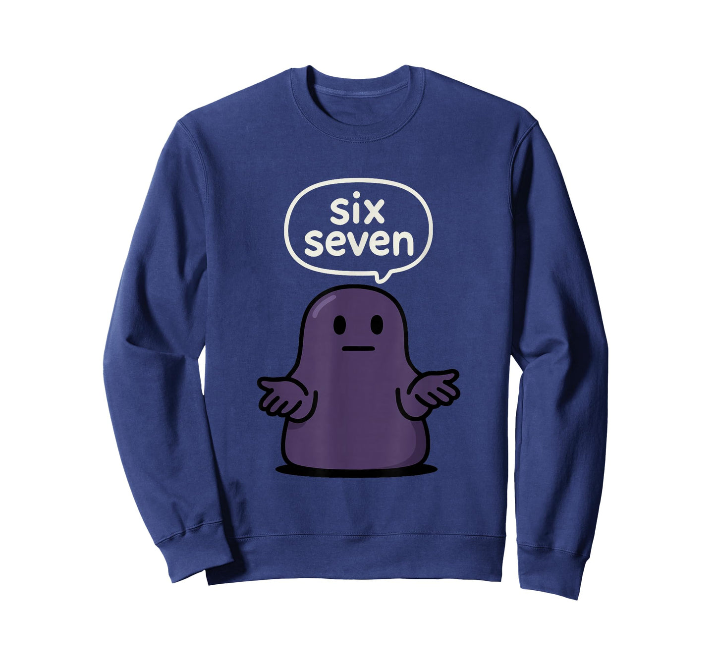 67 Six Seven 6-7 Midnight Blob Slime - Kid Brainrot Meme T-Shirt