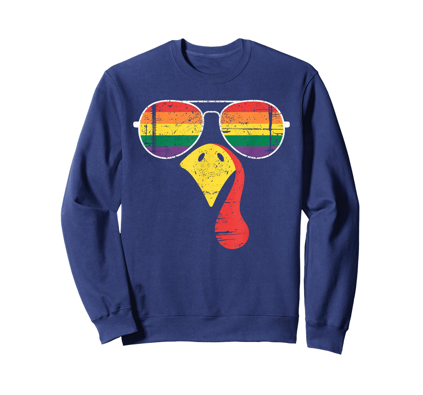 Pride Turkey Sunglasses Rainbow Thanksgiving T-Shirt
