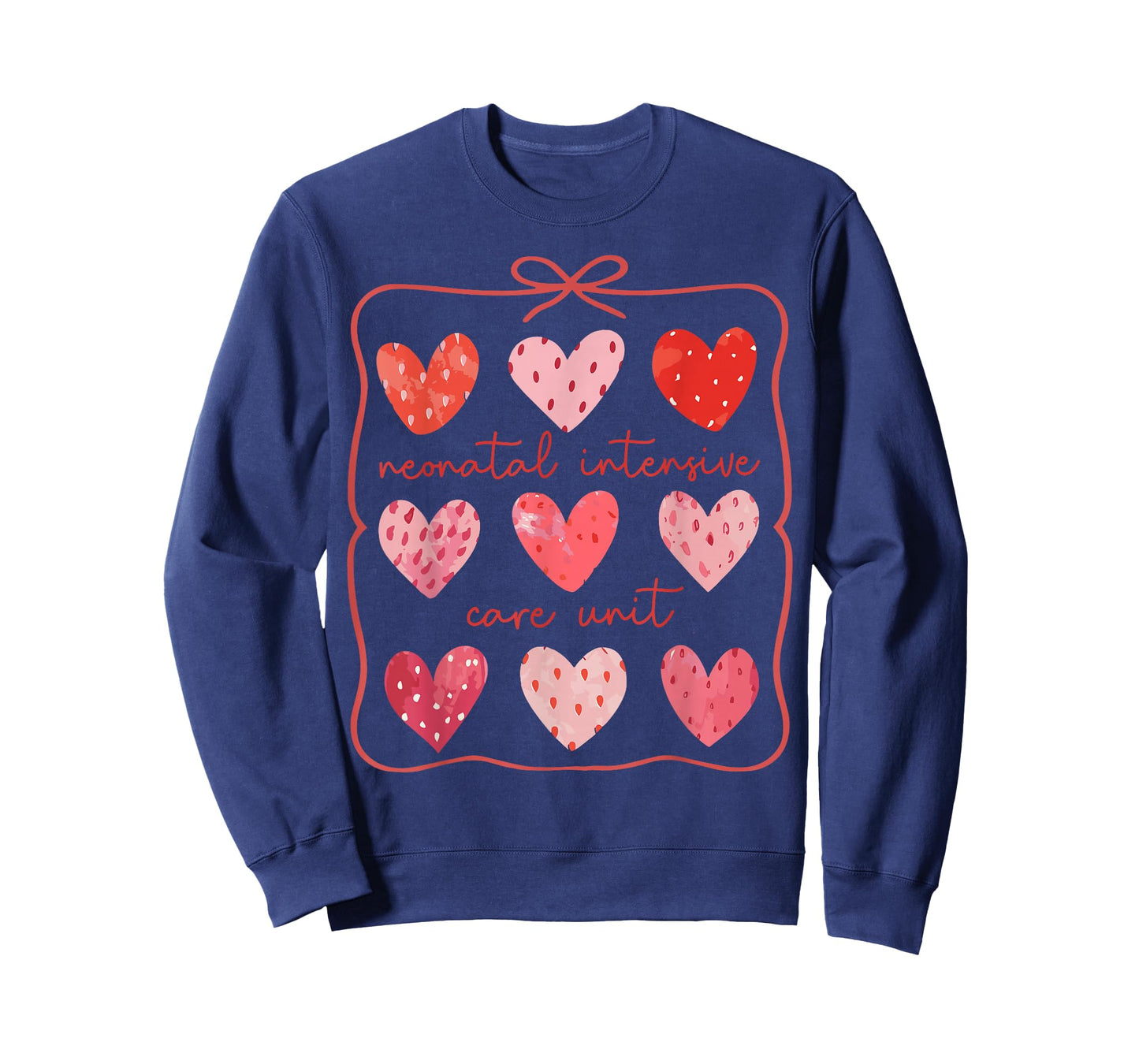 NICU Nurse Valentines Day Boho Heart Love Neonatal ICU Nurse T-Shirt