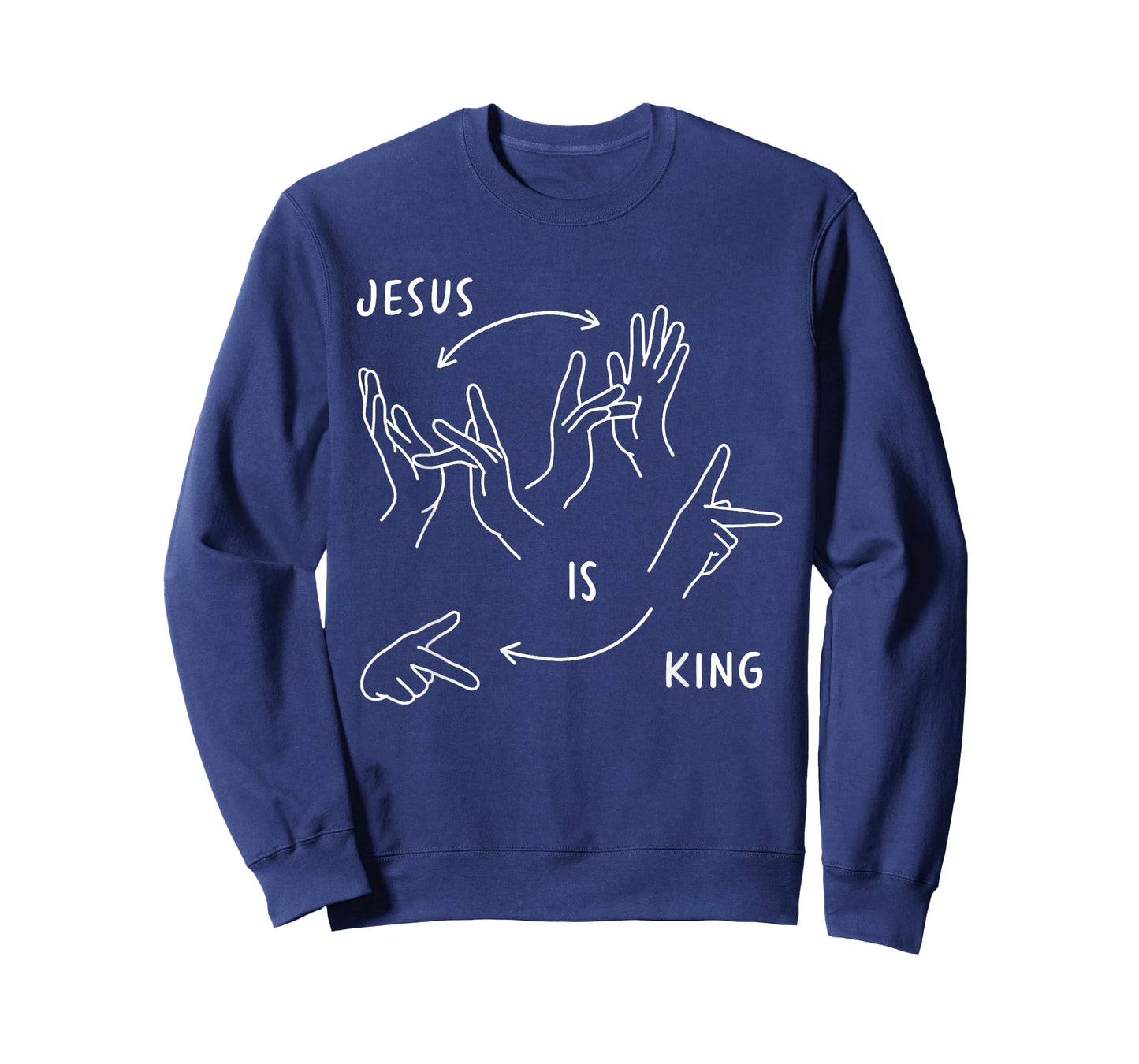 Jesus is King ASL Sign Language Christian T-Shirt