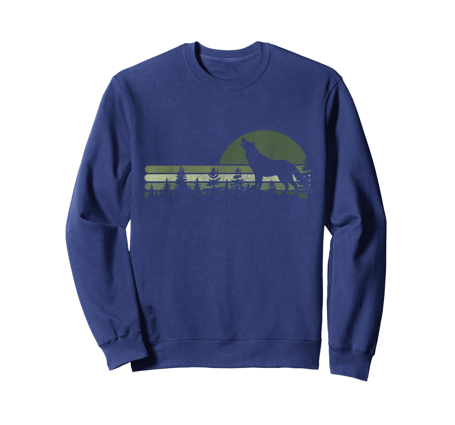 Vintage Wolf Nature Wolf Graphic Nature Mountains Wildlife T-Shirt
