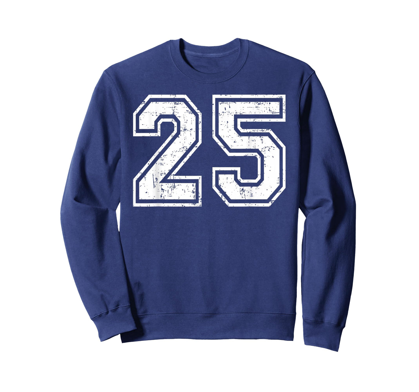 25 Number Twenty-Five Team Sports Grunge Varsity Matching T-Shirt
