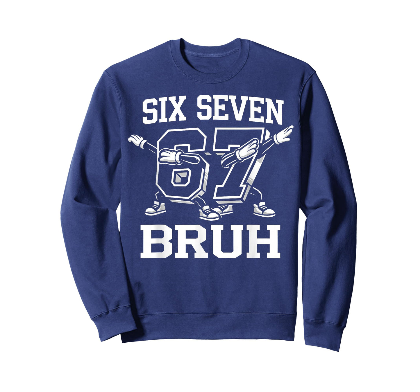 Six Seven 67 Bruh Dabbing Boys Funny Meme Gen Alpha T-Shirt