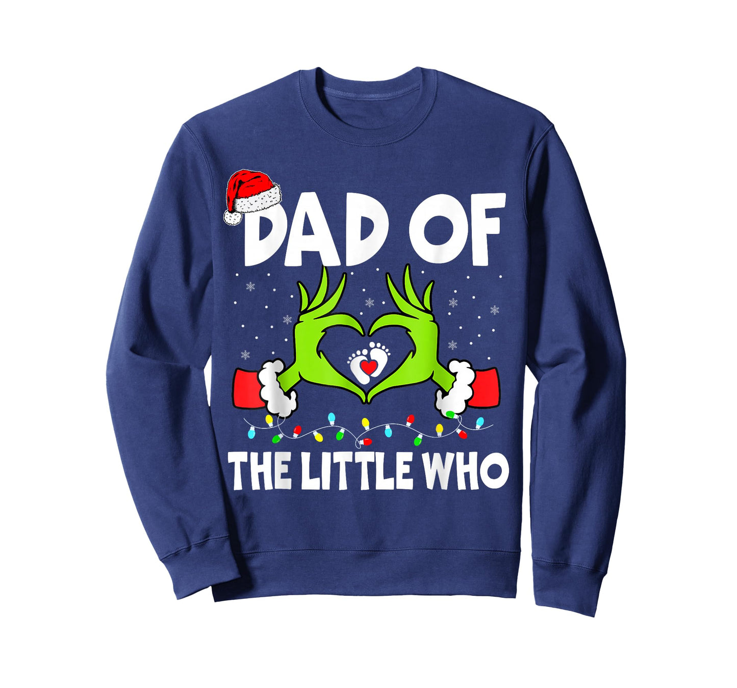 Dad of The Little Who Funny Christmas Pregnancy Announcement T-Shirt