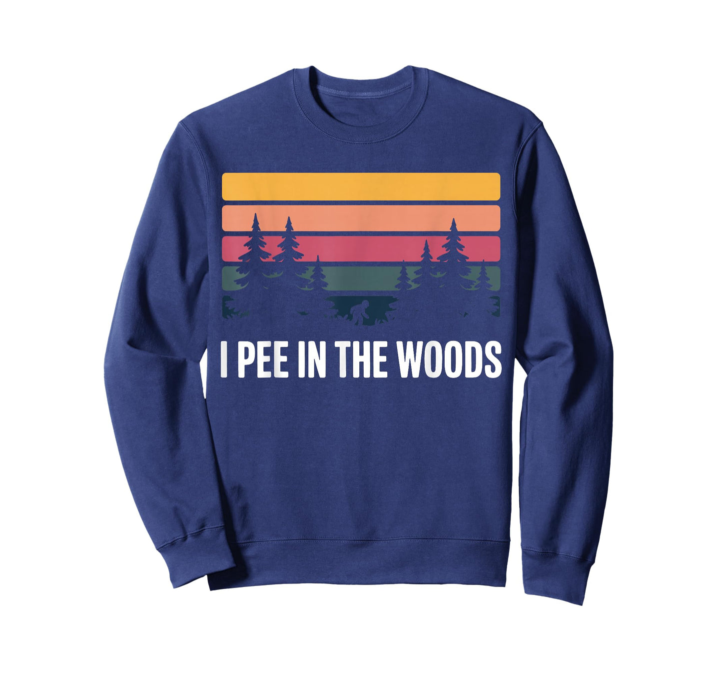 I Pee Outside Funny Camping Hiking I Pee in Woods Men Women T-Shirt