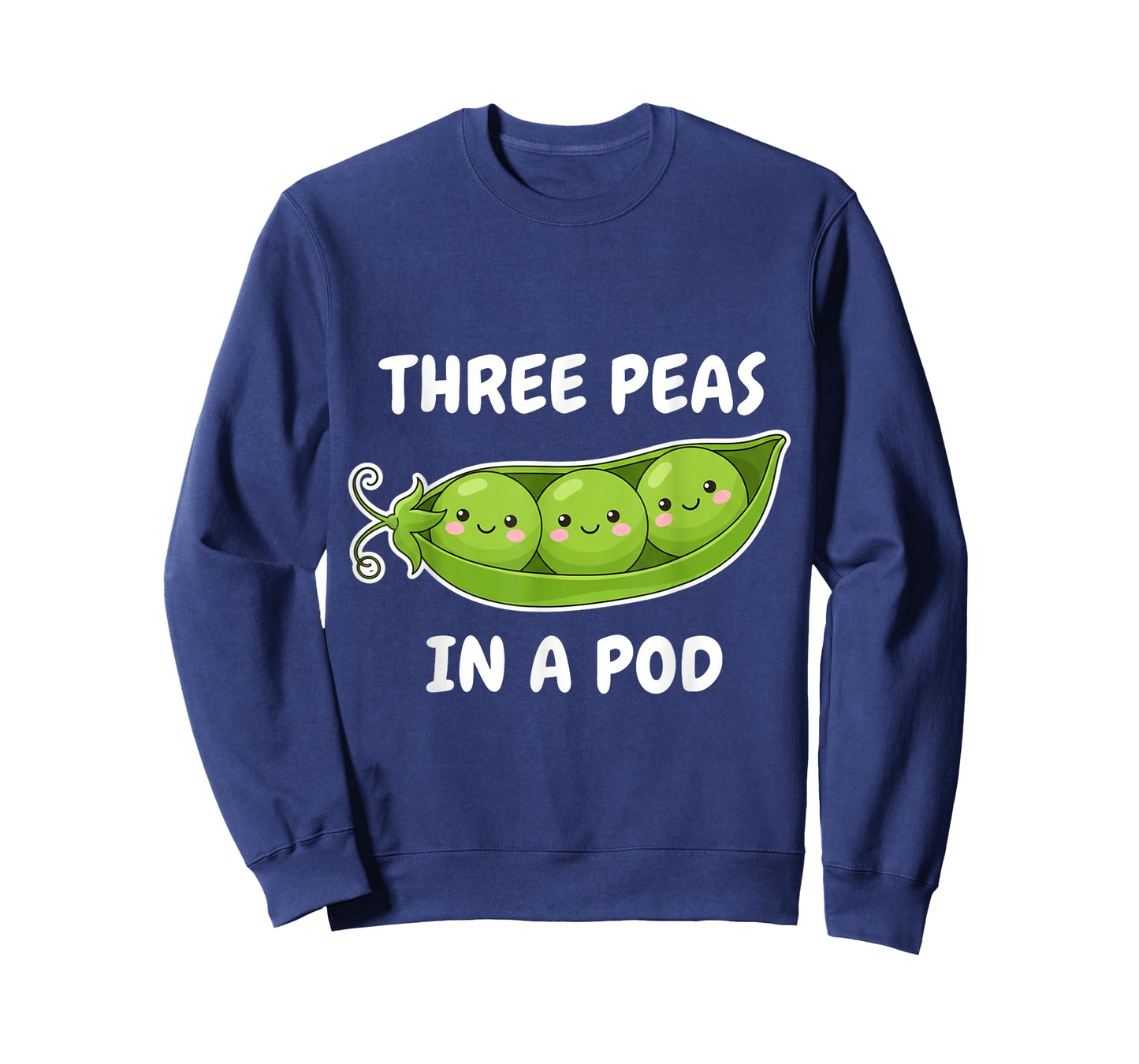 Three Peas in a Pod Cute Kawaii Funny T-Shirt